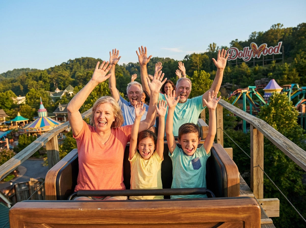 Dollywood theme park in Pigeon Forge, Tennessee